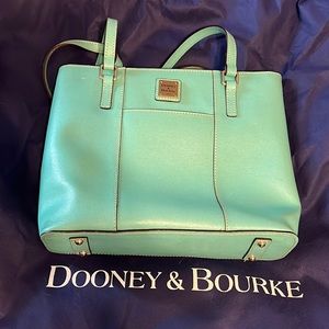 Tiffany blue Dooney and Burke shoulder bag